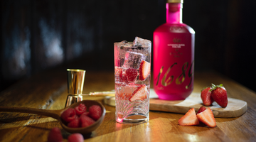 Pink Gin & Tonic with Strawberry